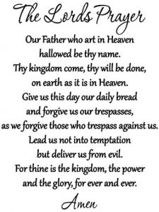 lords prayer background